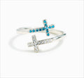Judas Tadeo - Anillo Cruz Ajustable Plata 925