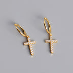 Josefina - Pendientes Cruz Plata 925