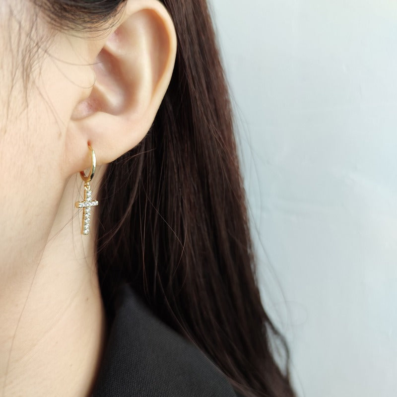Josefina - Pendientes Cruz Plata 925