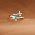 Judas Tadeo - Anillo Cruz Ajustable Plata 925