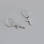 Josefina - Pendientes Cruz Plata 925