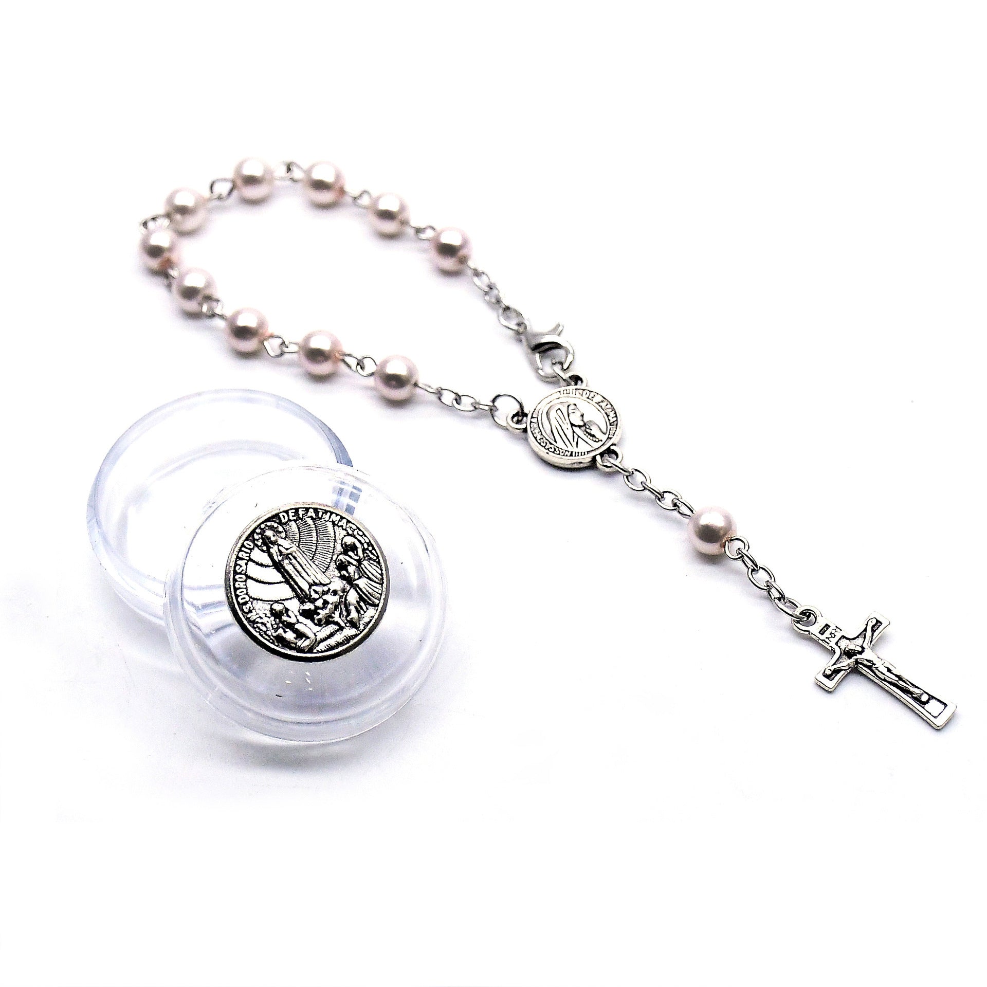Mónica - Pulsera Rosario de Perlas